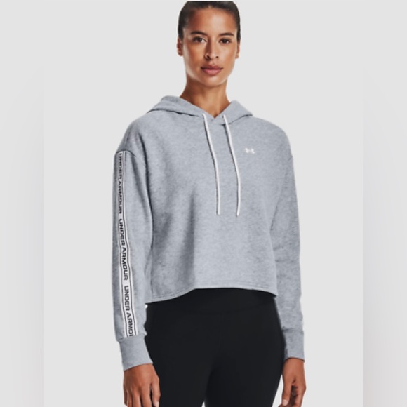 SOLD NWT UNDER ARMOUR HOODIE GRAY ULTRA SOFT COTTON BLEND FLEECE SIZE XL - Picture 2 of 10